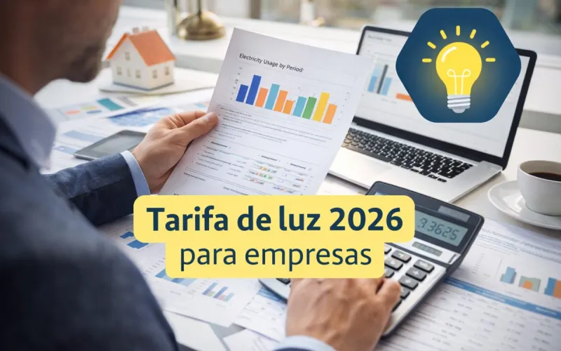 Portada: Cómo elegir la mejor tarifa de luz para tu empresa en 2026 | Guía EnyGas
