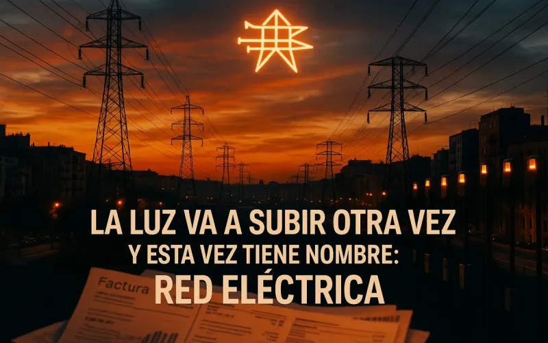 Portada: La luz va a subir otra vez y  esta vez tiene nombre: Red Eléctrica | Guía EnyGas