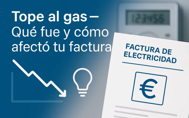 Portada: El tope al gas: qué fue, cómo funcionó y por qué ya no aparece en tu factura de la luz | Guía EnyGas